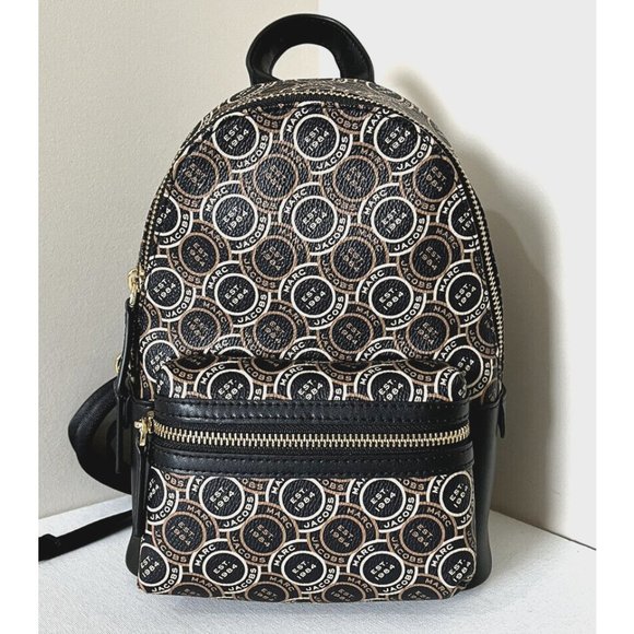 New Marc Jacobs Small Logo Backpack Multi - Picture 1 of 6